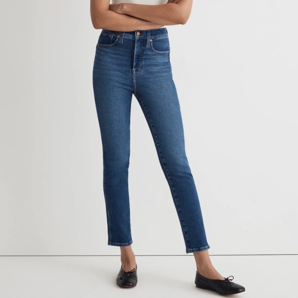 Madewell‎ Stovepipe Jean High Rise Stretchy Size 27